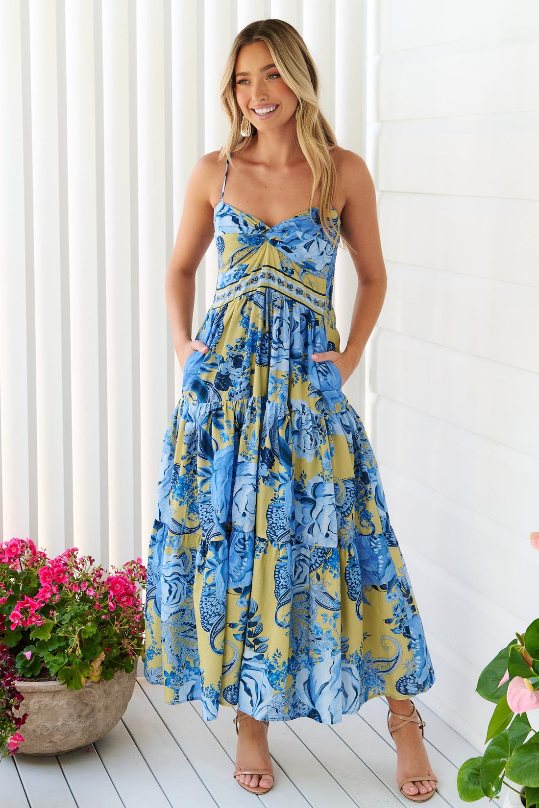 Sara Maxi Dress - Blue - SALE