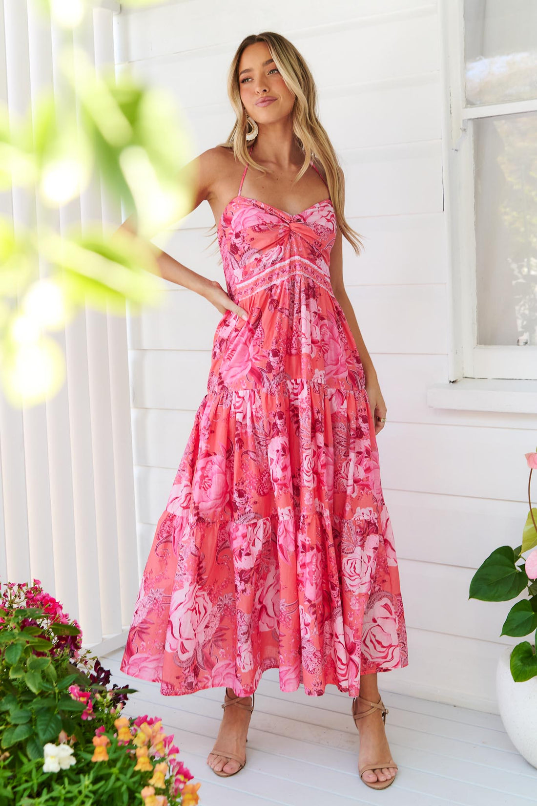 Sara Maxi Dress - Melon - SALE