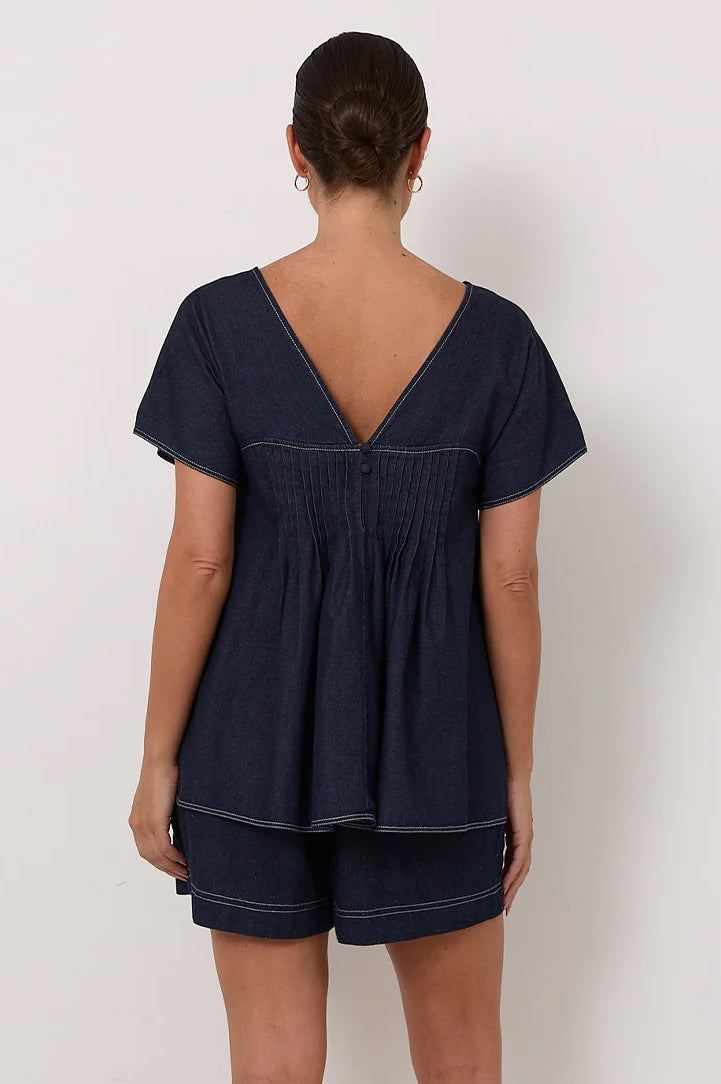 Sidney Lightweight Denim Top