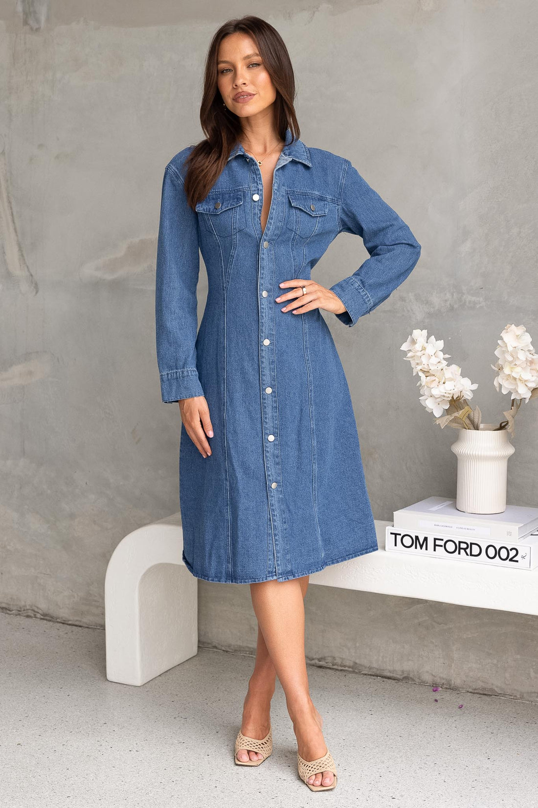 Siena Denim Dress - FINAL SALE