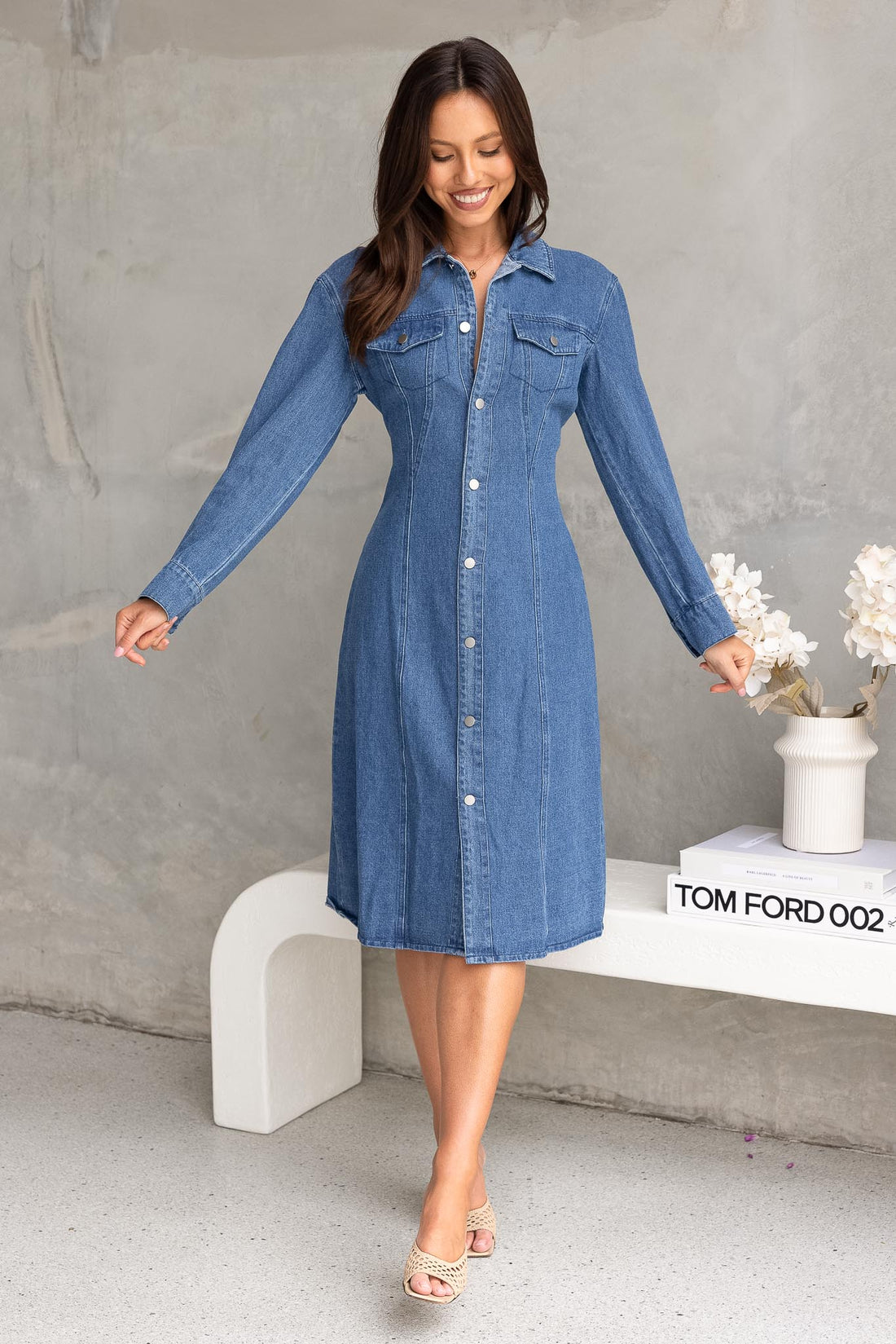 Siena Denim Dress - FINAL SALE