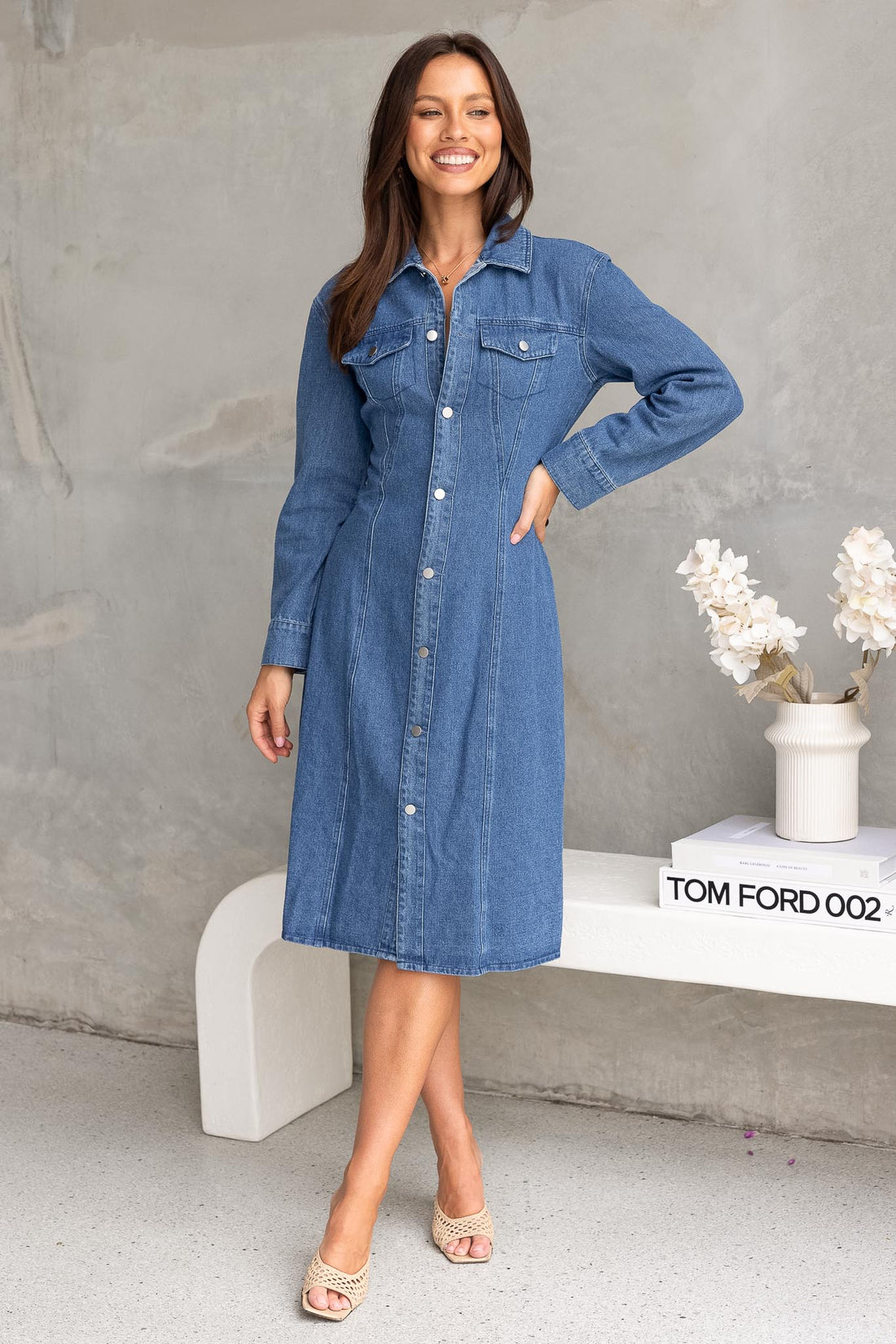 Siena Denim Dress - FINAL SALE