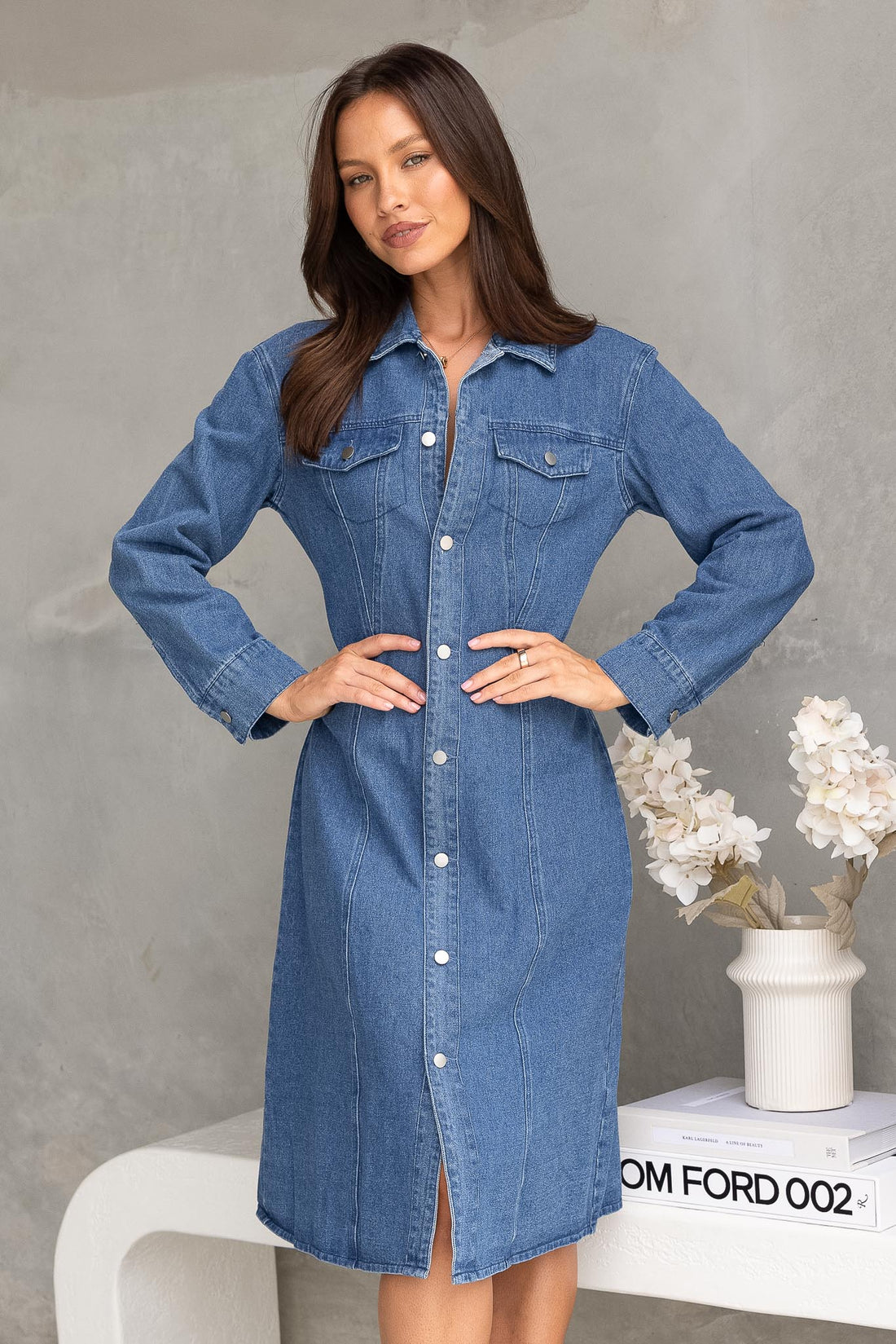 Siena Denim Dress - FINAL SALE