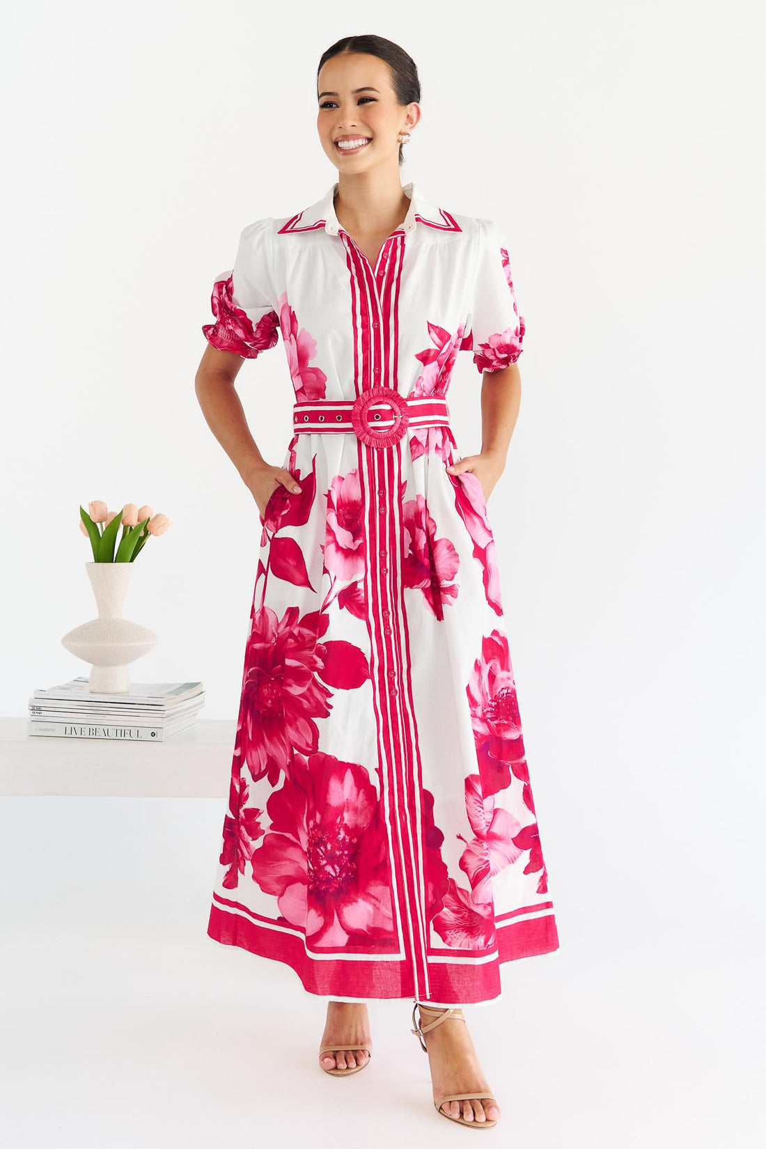 Sienna Maxi Dress - Ruby