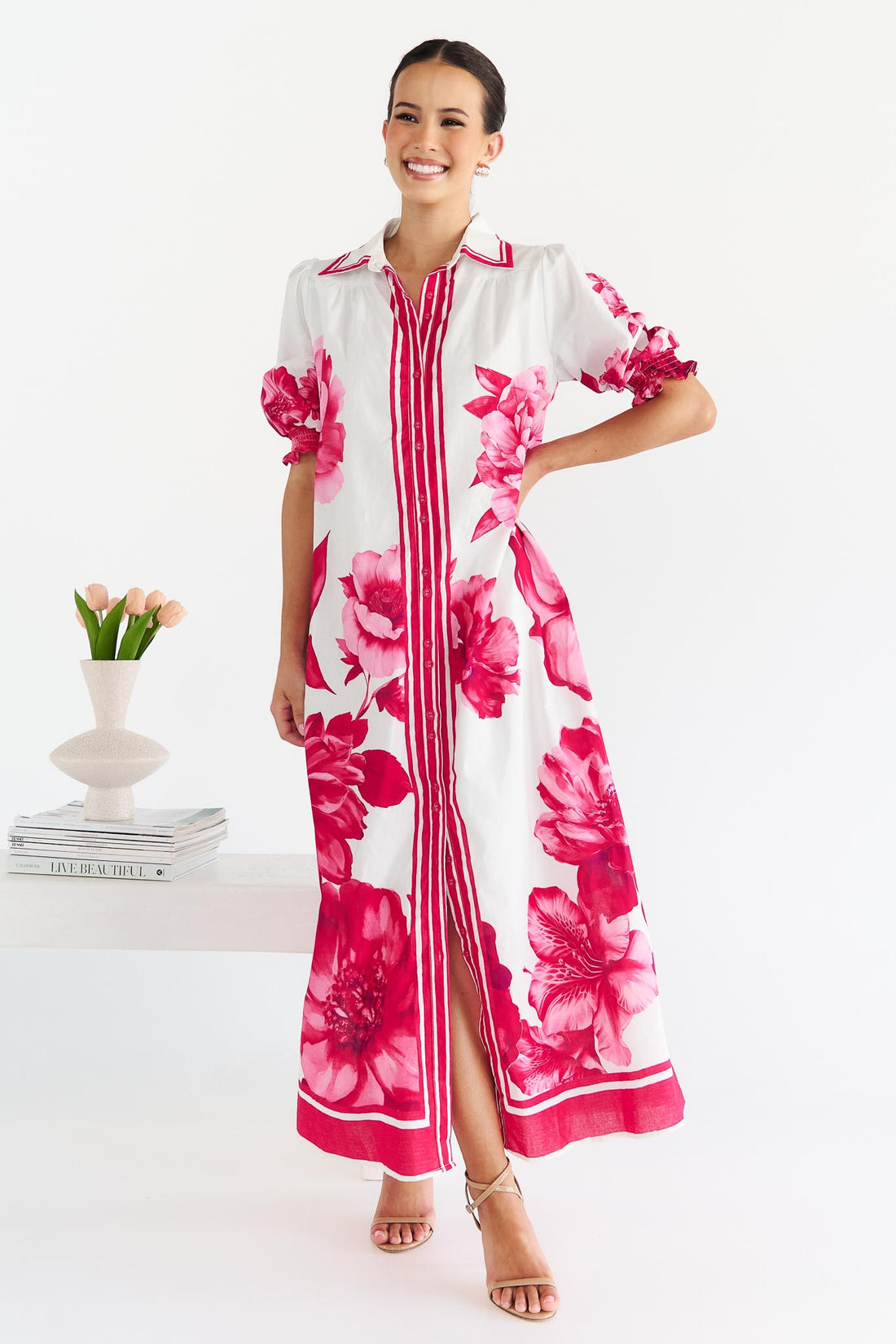 Sienna Maxi Dress - Ruby