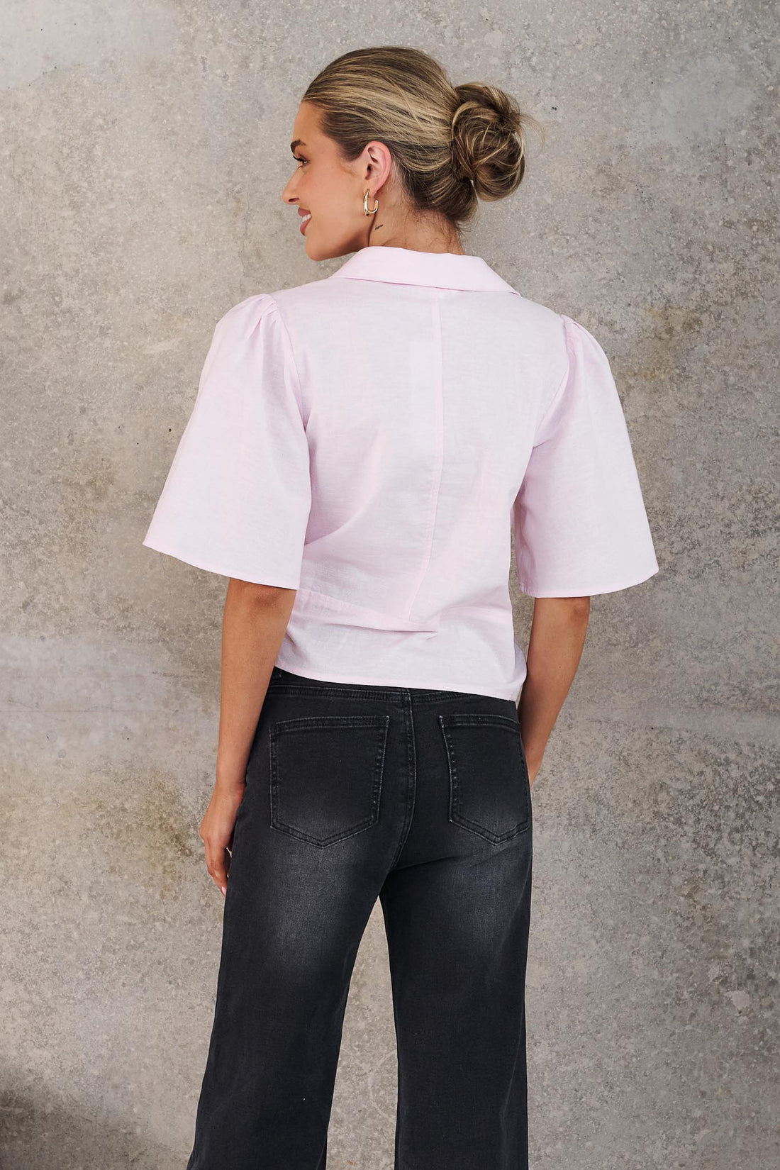 Signature Tie Shirt - Pink