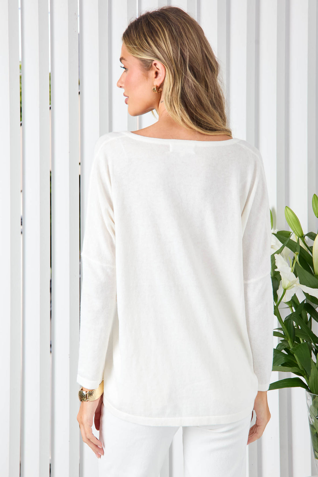 Skye Cotton Cashmere Knit - Cream