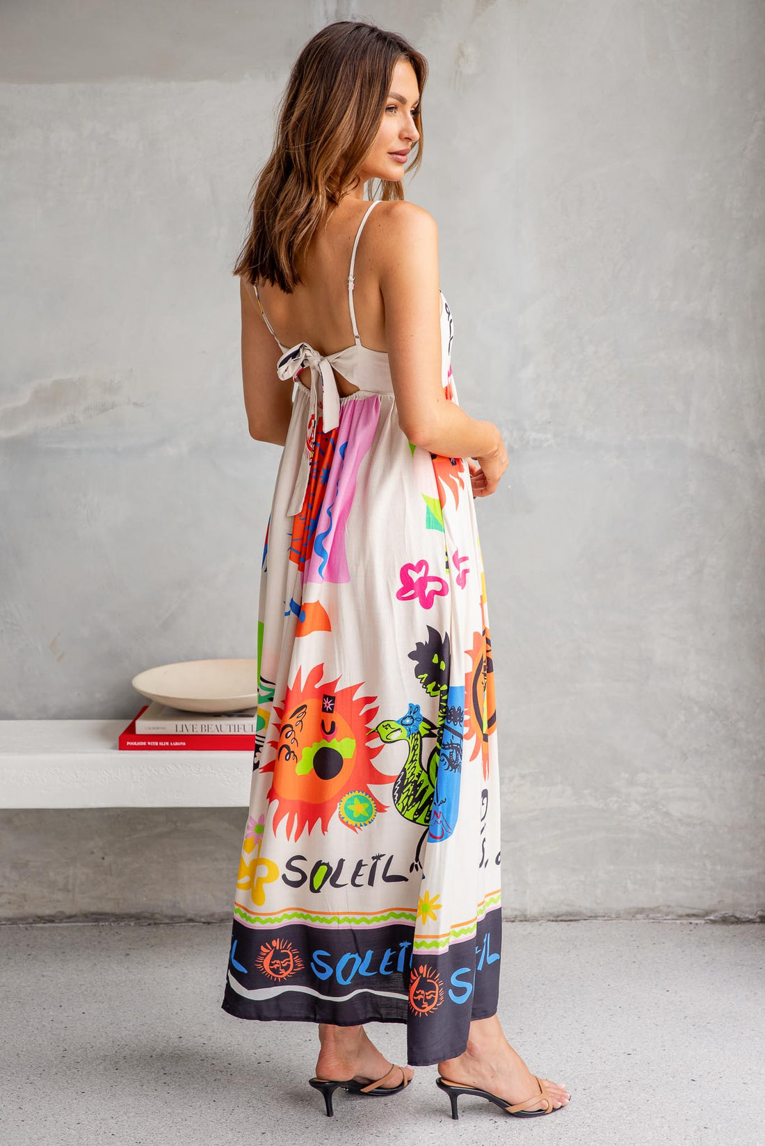 Soleil Print Maxi Dress - Blush