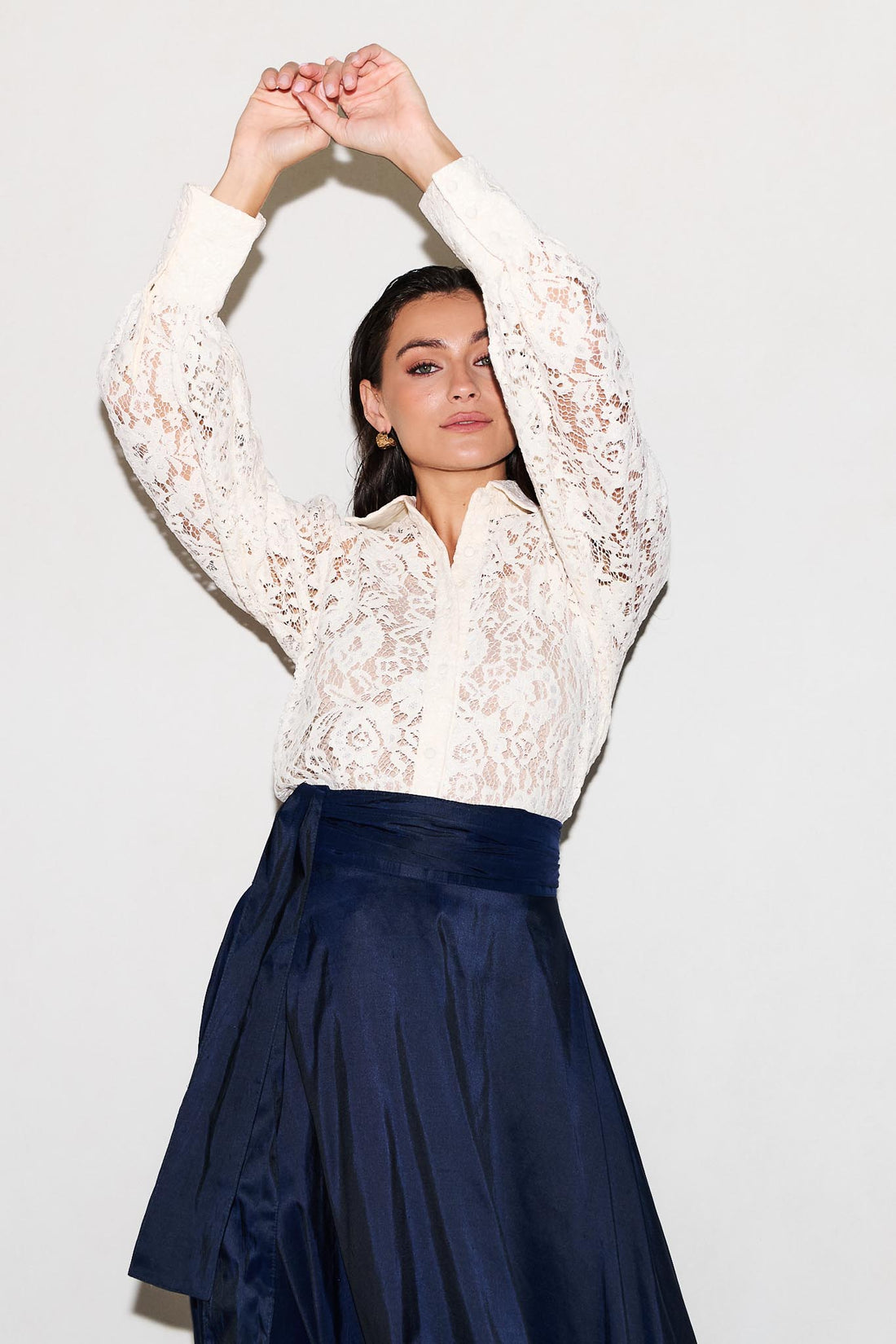 Soraya Lace Shirt - Cream