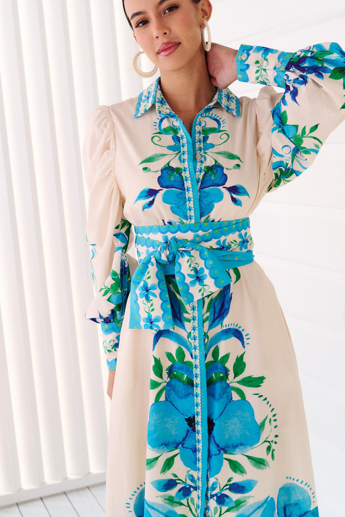 St Moritz Dress - Blueberry Blooms