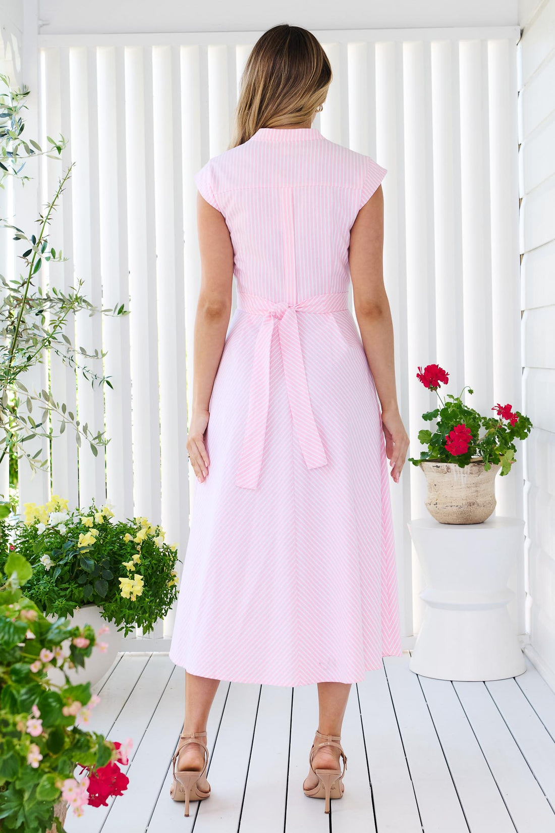 Stevie Shirt Dress - Pink