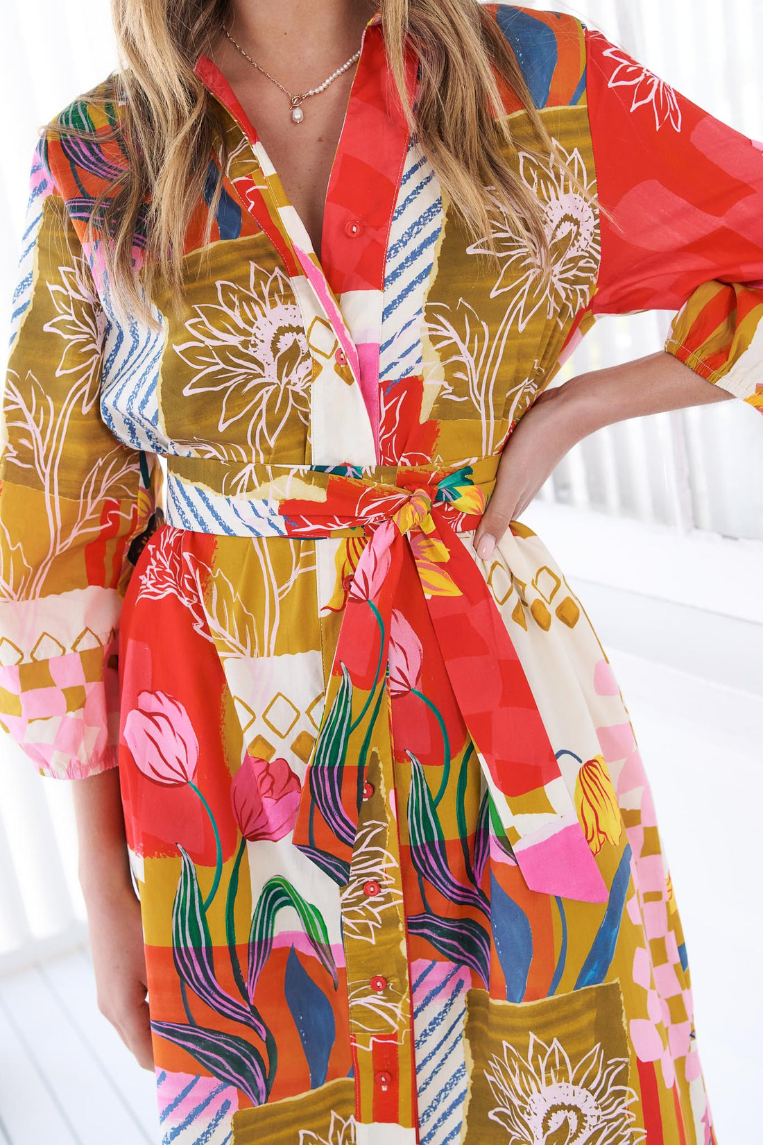 Sunburst Cotton Dress - FINAL SALE