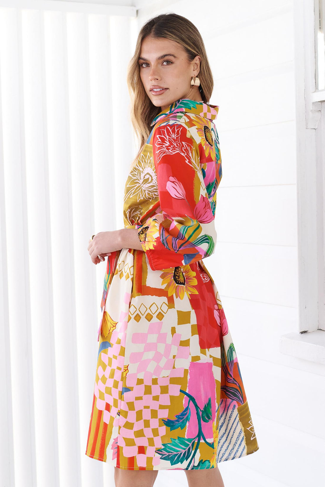 Sunburst Cotton Dress - FINAL SALE