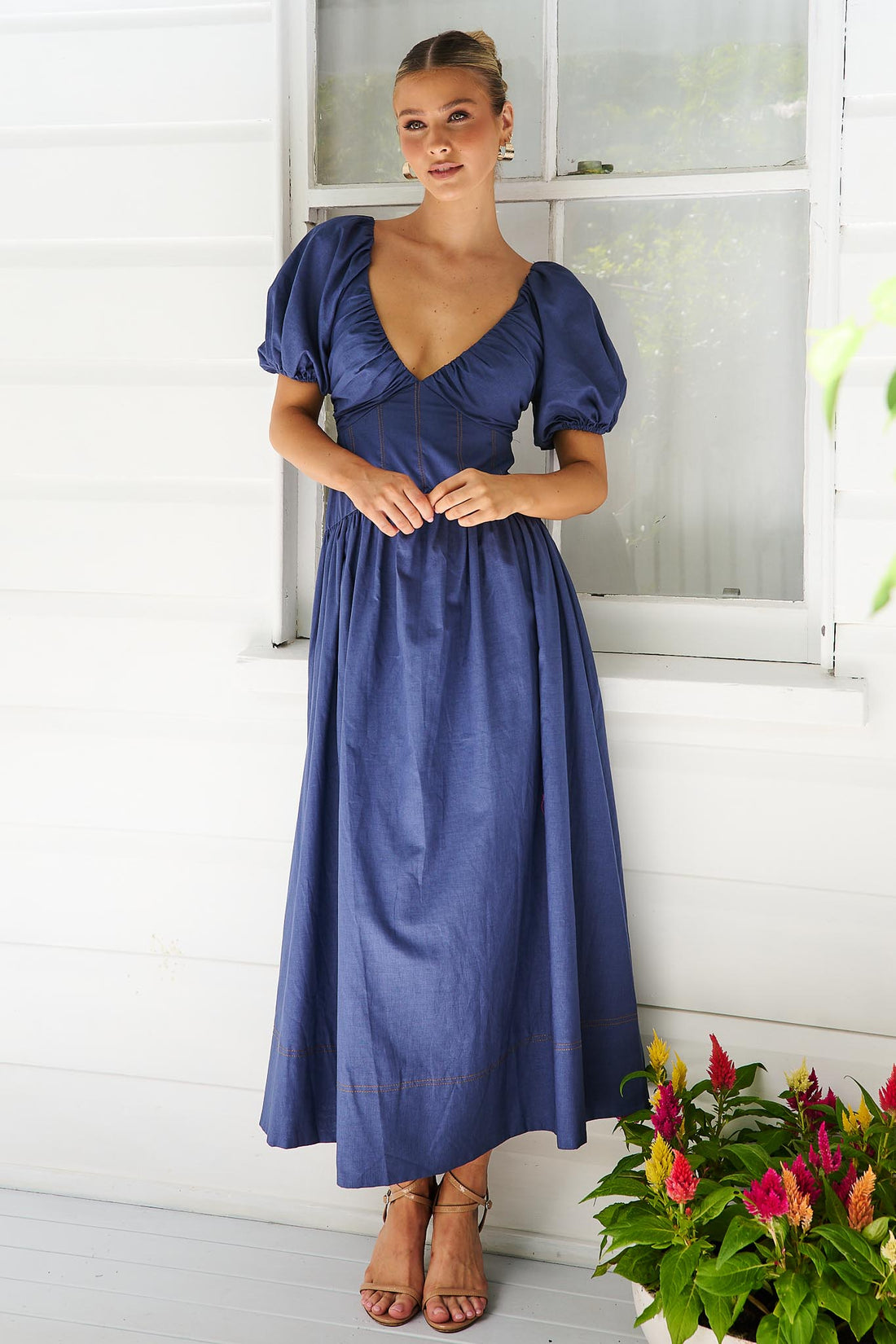 Taya Maxi Dress - Navy - SALE