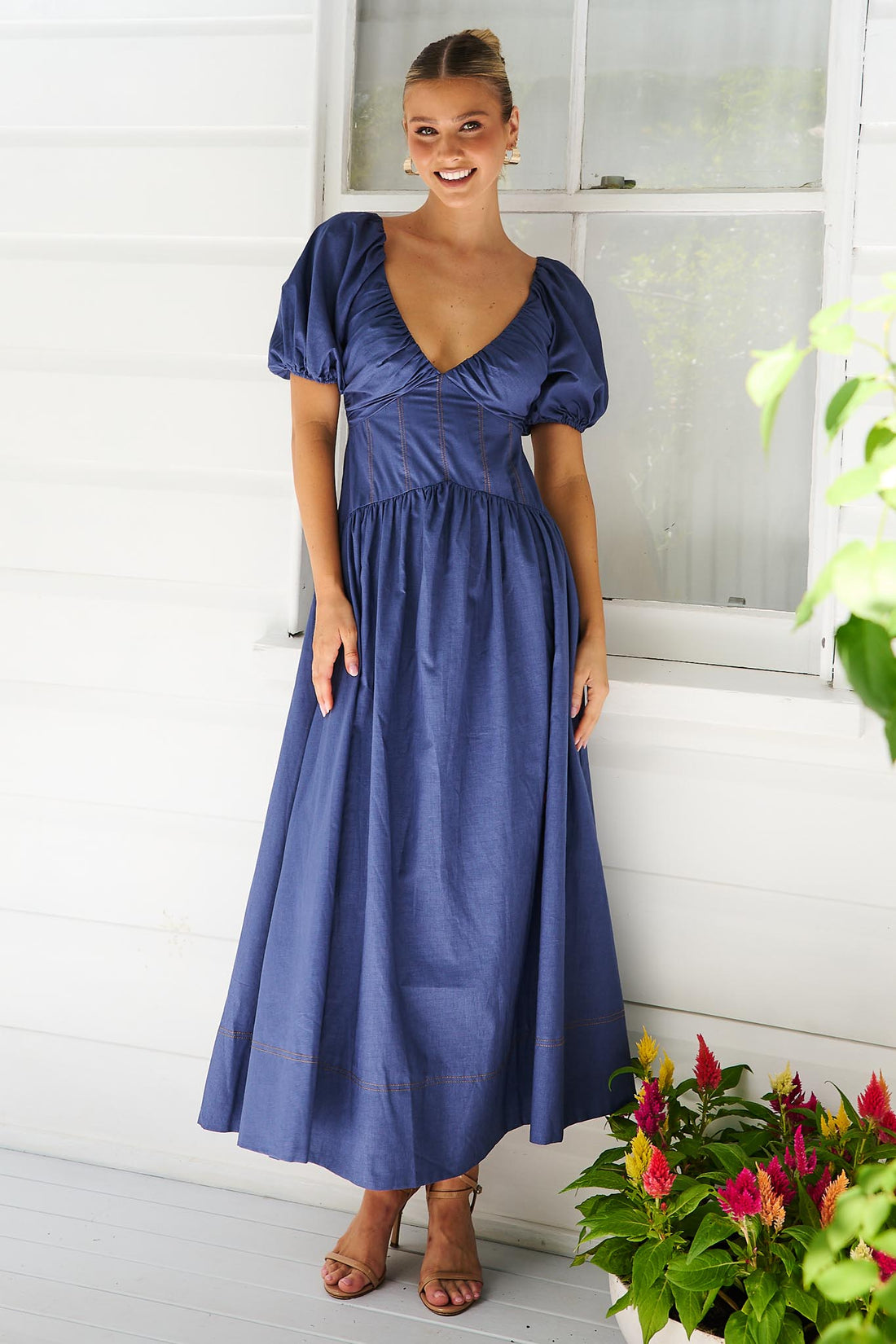 Taya Maxi Dress - Navy - SALE