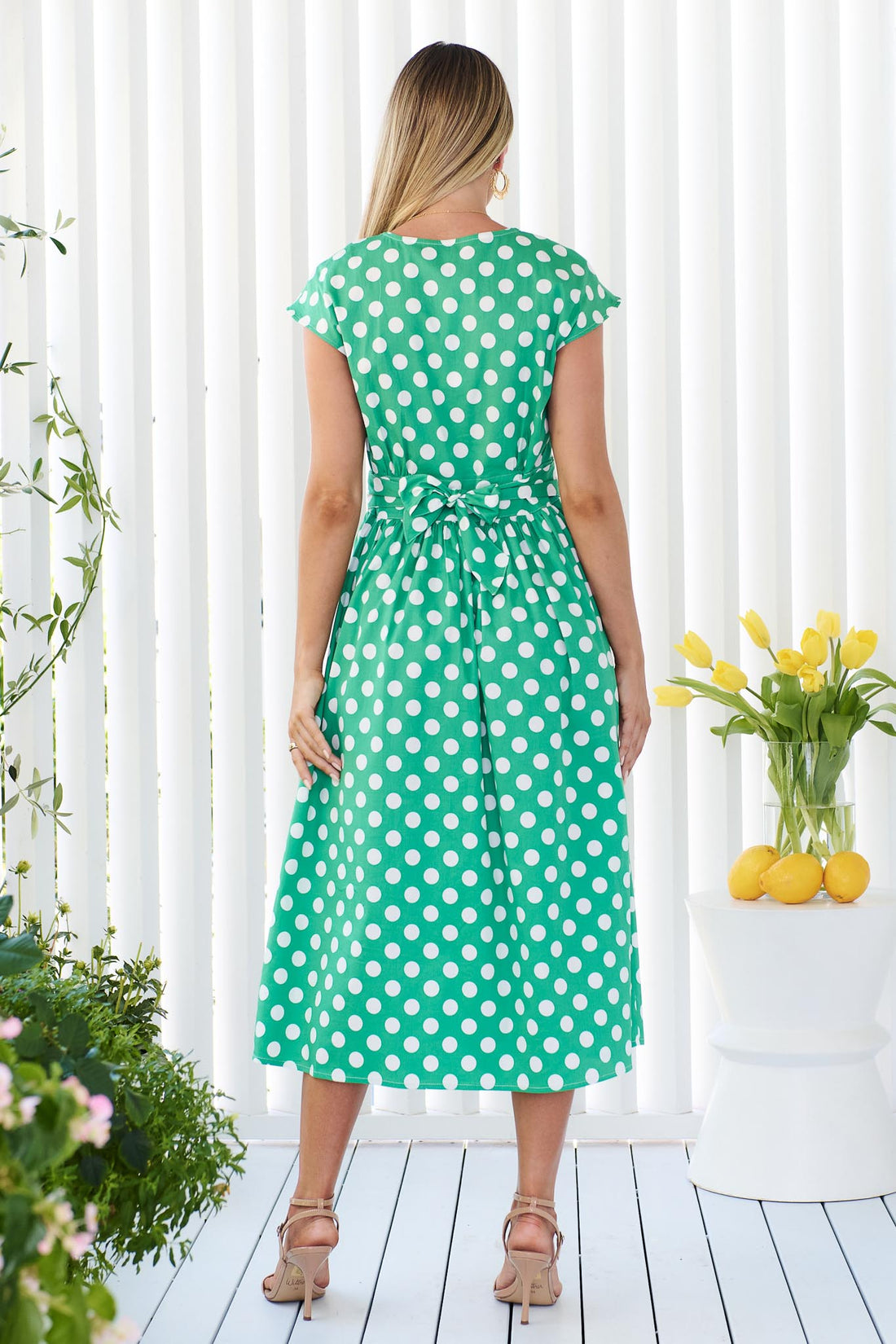 Tessa Midi Dress - Green