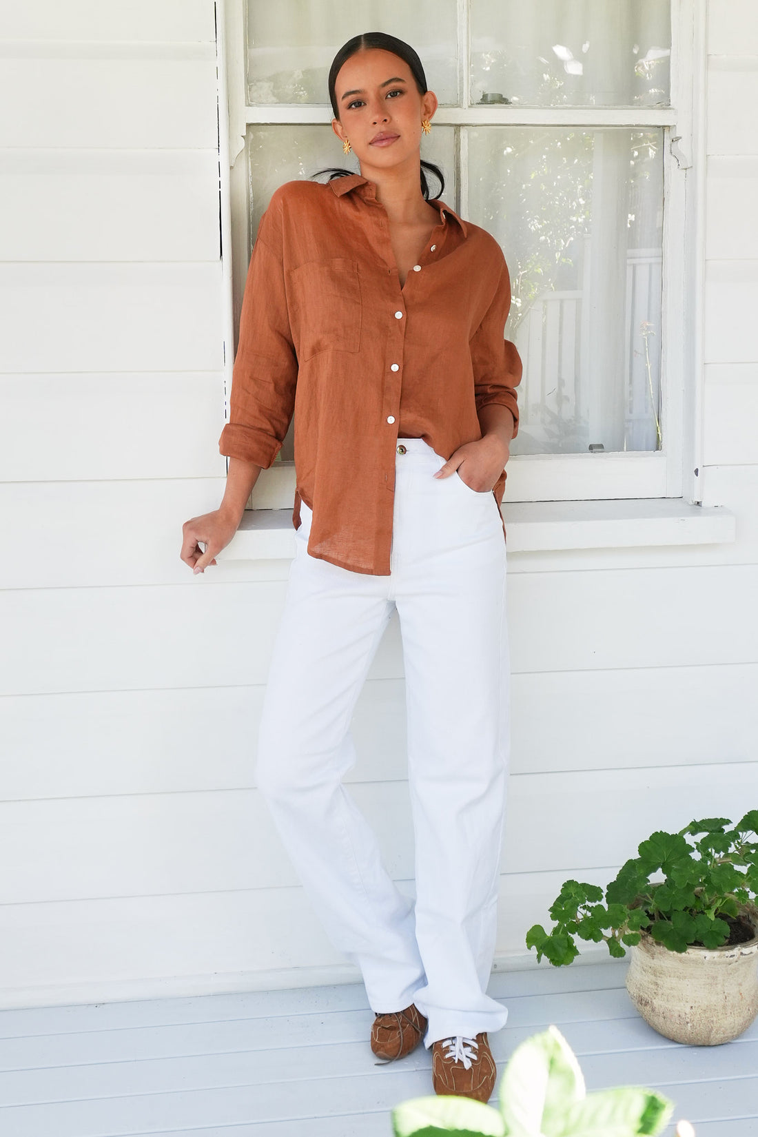 Thea Linen Shirt - SALE