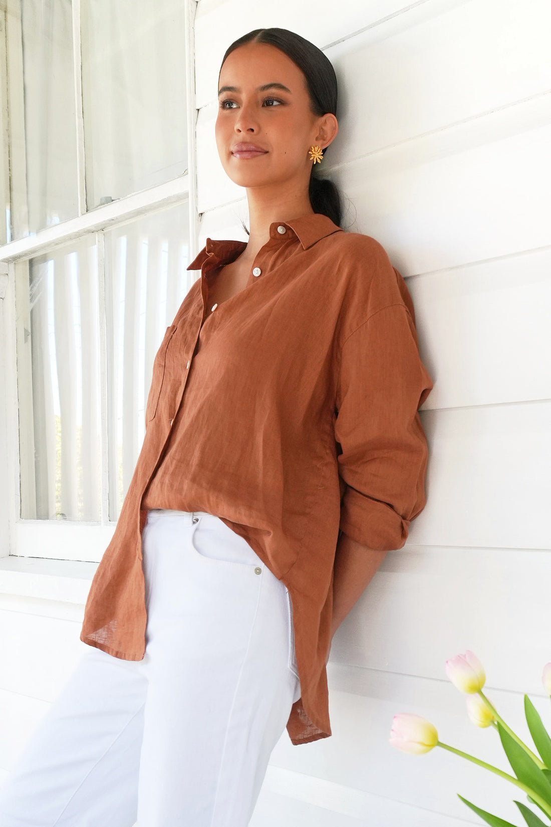 Thea Linen Shirt - SALE