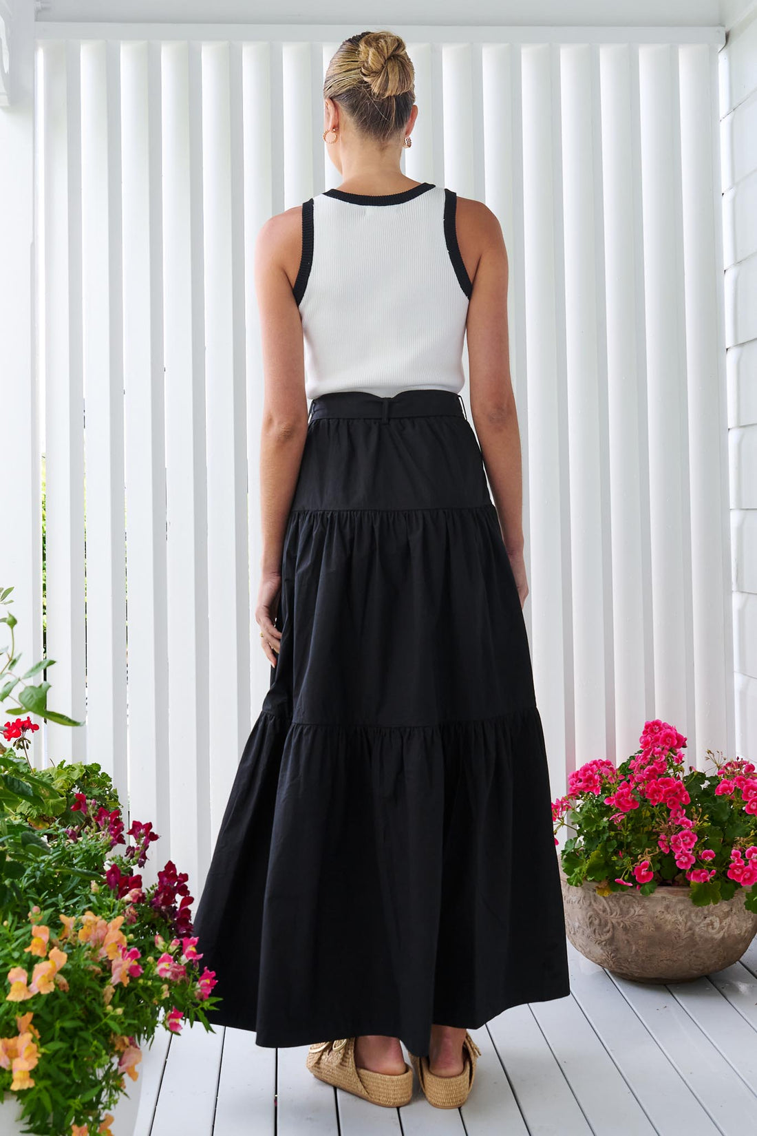 Tia Maxi Skirt - Ink - Heaven Australia