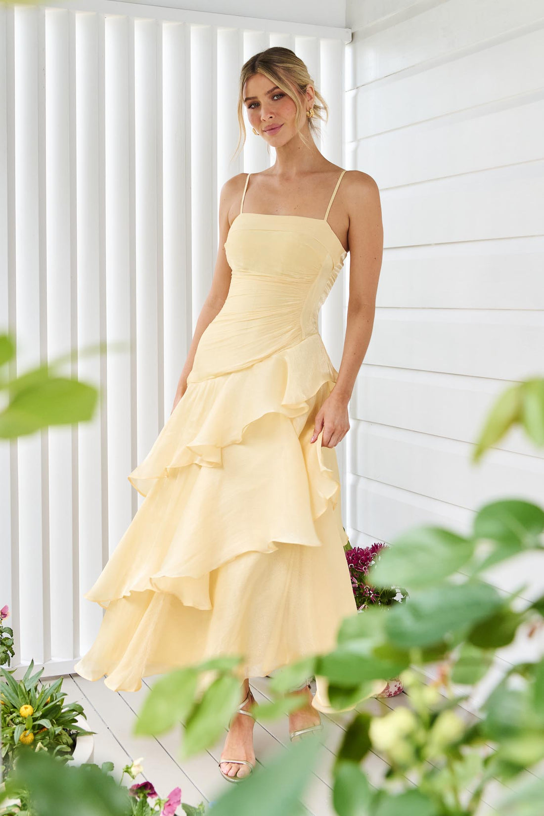 Monaco Maxi Dress - Lemon Sorbet