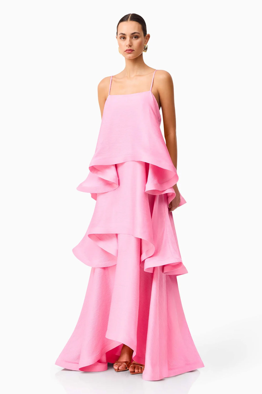 ELLIATT | Tilly Tiered Maxi Dress - Pink