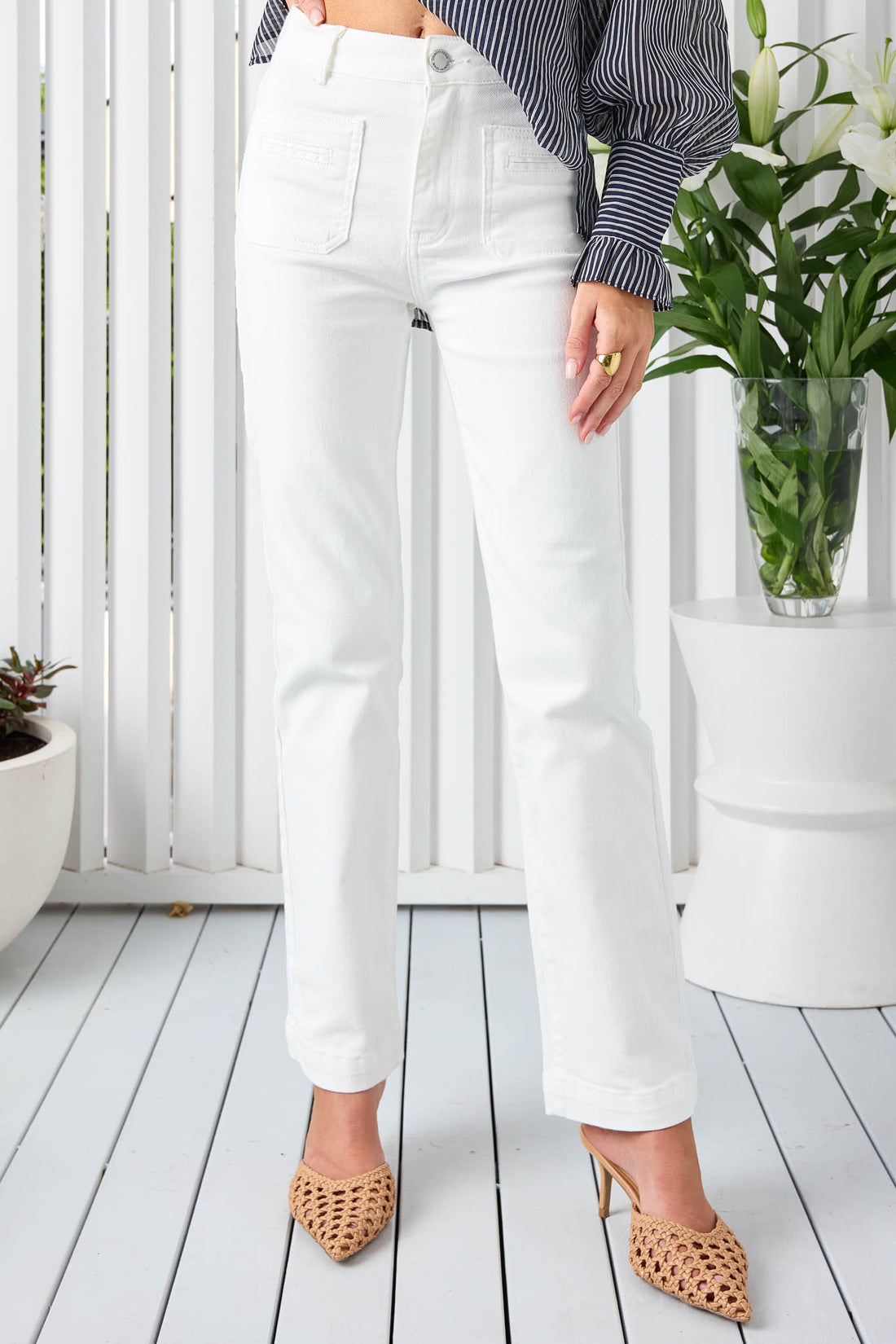 Willow Denim Jeans - White