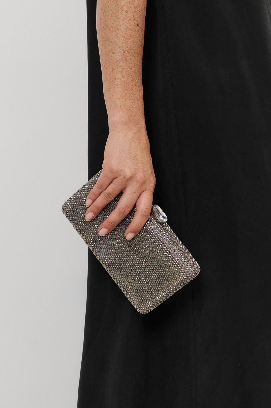 Diamante Clutch - Silver