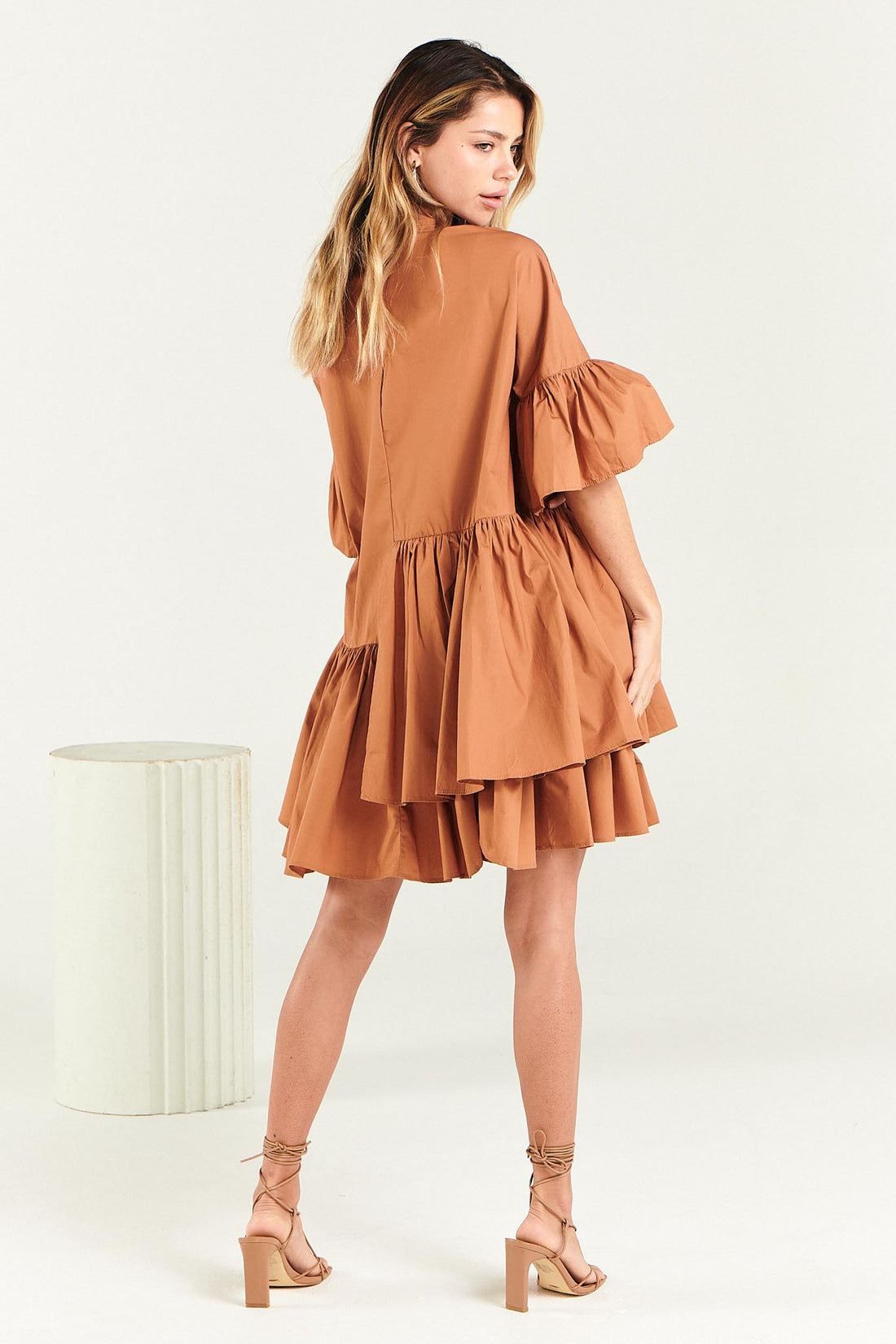 Hayley Dress - Cinnamon