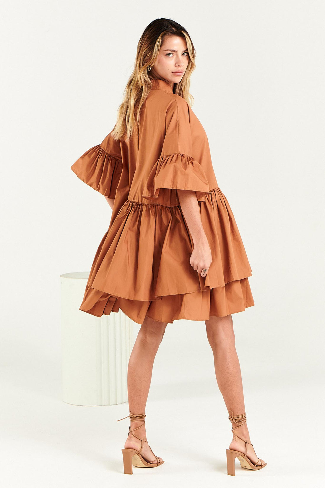 Hayley Dress - Cinnamon