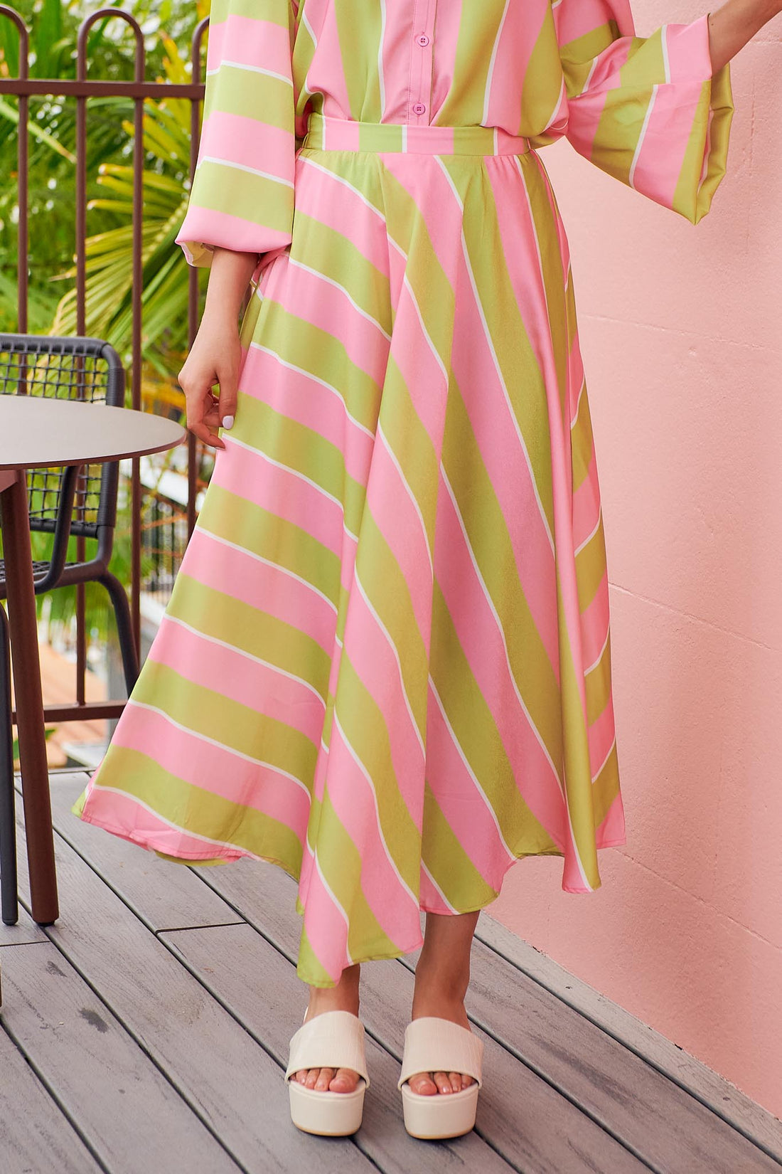 Peppa Skirt - Green/Pink - FINAL SALE