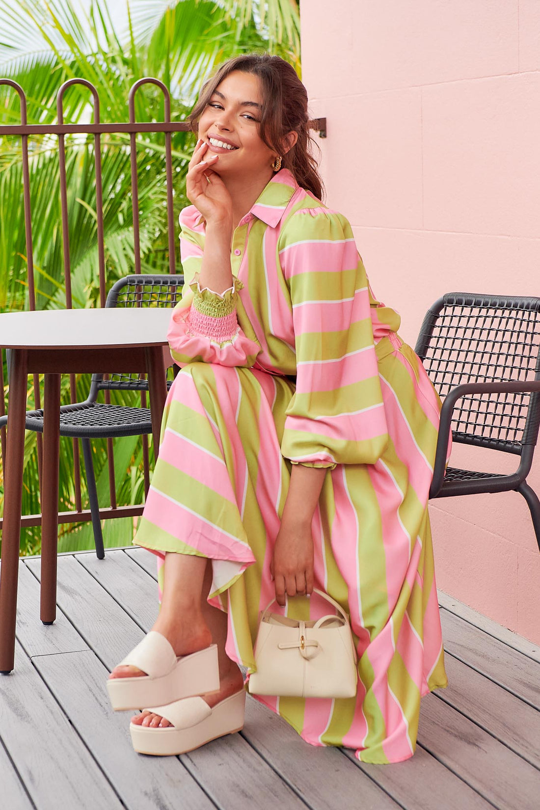 Peppa Skirt - Green/Pink - FINAL SALE