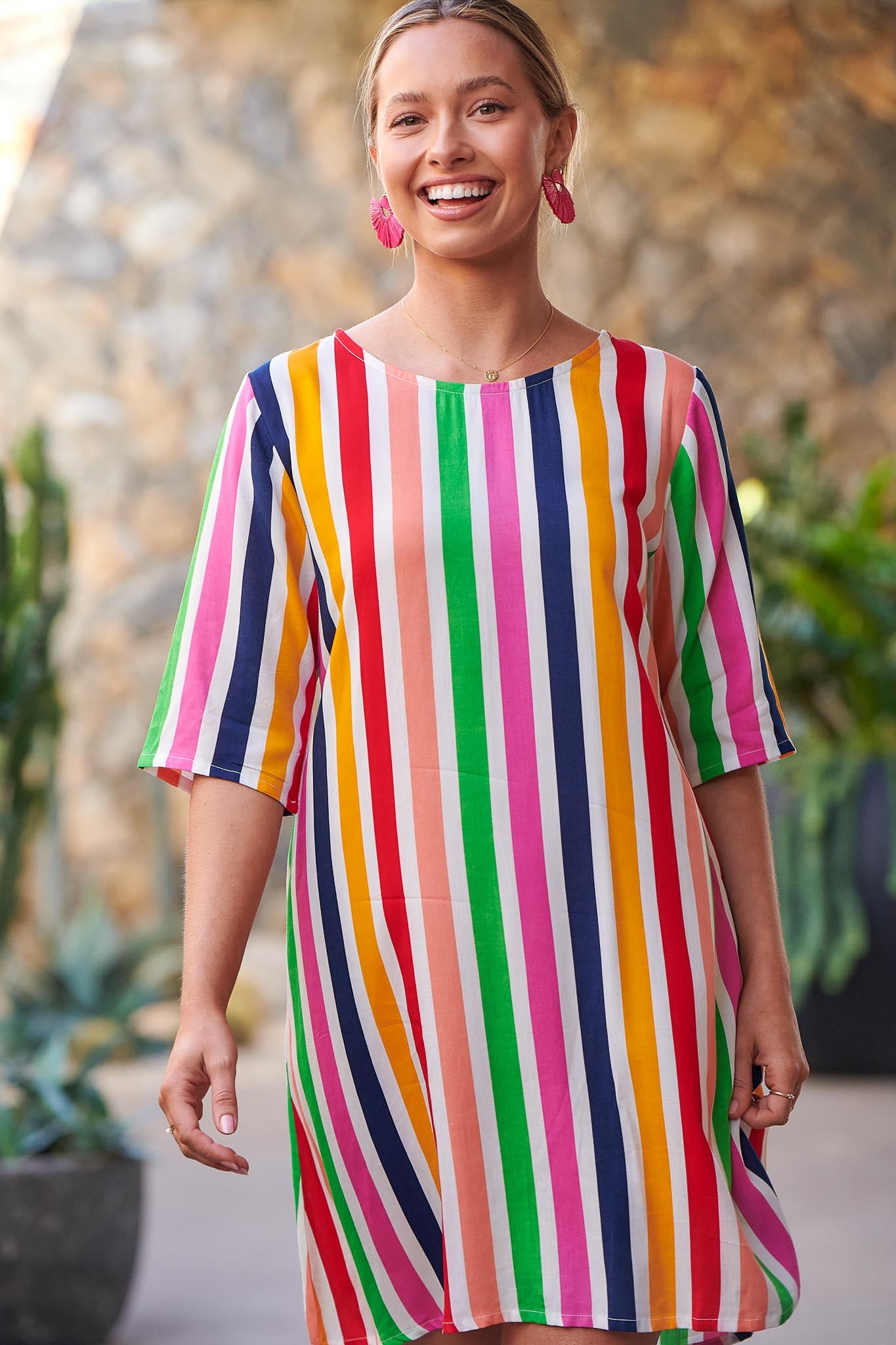 Colourful sale shift dress