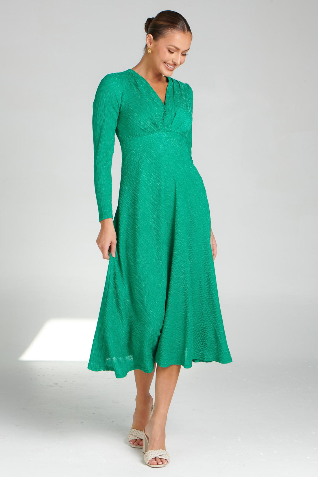 Sacha Midi Dress - Green - SALE
