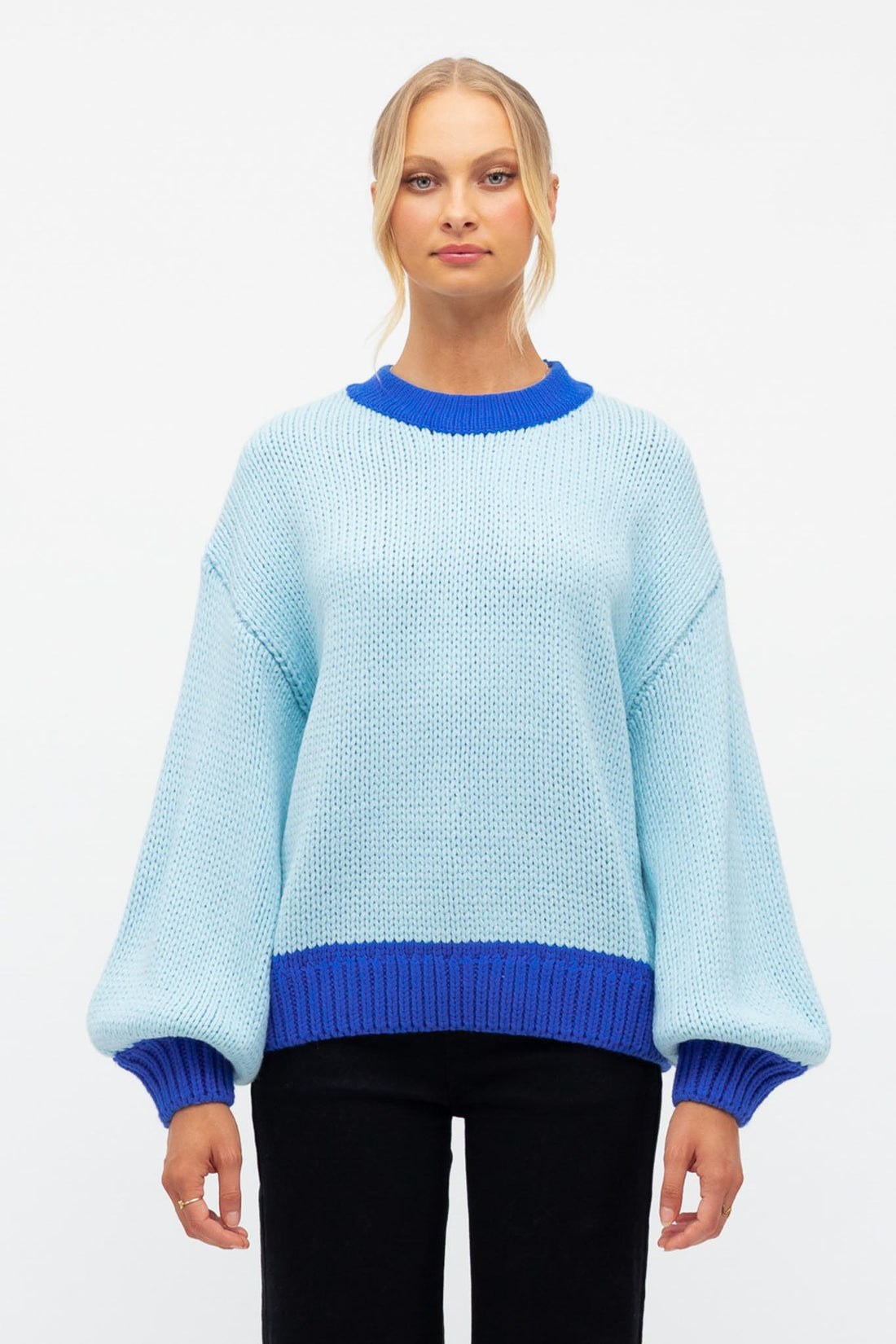 Toni Knit Sweater - Blue - SALE